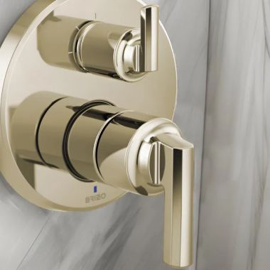 Click here to see Brizo HL75P98-PN Brizo Levoir Lever Handle Kit for Pressure Balance Valve with Integrated Diverter Trim, Brilliance Polished Nickel - HL75P98-PN