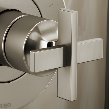 Click here to see Brizo HX60P98-NK Brizo Levoir Pressure Balance Valve Trim Single Cross Handle Kit, Brass, Brilliance Luxe Nickel - HX60P98-NK