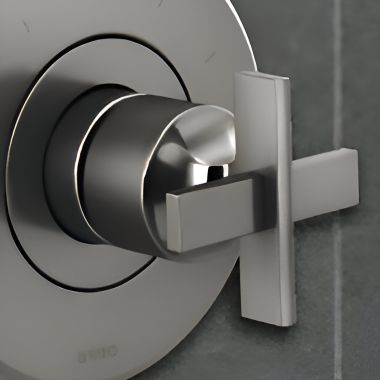 Click here to see Brizo HX6698-SL Brizo Levoir Sensori Thermostatic Valve Trim Cross Handle Kit, Brilliance Luxe Steel - HX6698-SL