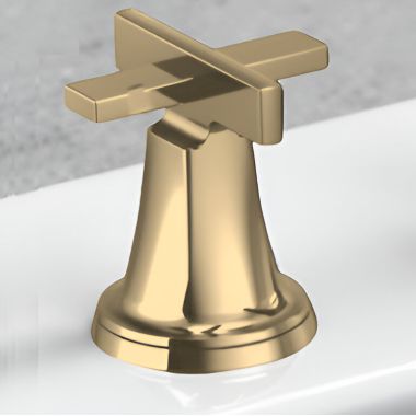 Click here to see Brizo HX698-GL Brizo Levoir Cross Handle Kit for Roman Tub Faucet, Brilliance Luxe Gold - HX698-GL
