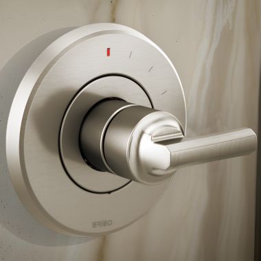 Click here to see Brizo T60P098-NKLHP Brizo Levoir Monitor 14 Series Single-Function Pressure Balance Valve Trim, Less Handles, Brilliance Luxe Nickel - T60P098-NKLHP