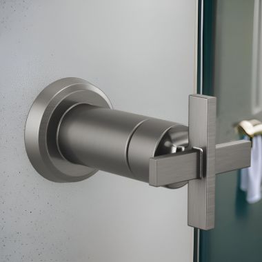 Click here to see Brizo T66698-SL Brizo Levoir Sensori Single-Handle Volume Control Trim, Cross Handle, Brilliance Luxe Steel - T66698-SL