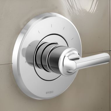 Click here to see Brizo T66T098-PCLHP Brizo Levoir Sensori Single-Handle Thermostatic Valve Trim, Less Handle, Polished Chrome - T66T098-PCLHP