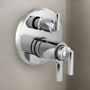 Click here to see Brizo T75698-PC Brizo Levoir TempAssure Thermostatic Valve Trim w/ 6-Function Diverter, Polished Chrome - T75698-PC