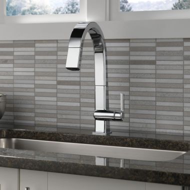 Click here to see Delta 9193-DST Delta Pivotal Single-Handle Pull-Down Kitchen Faucet, Chrome - 9193-DST