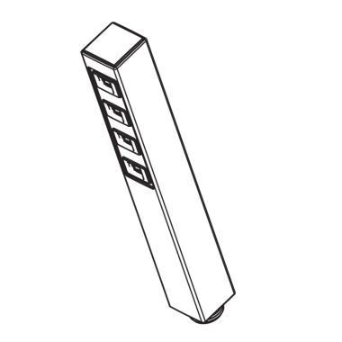 Click here to see Delta RP83664 Delta Ara Square Hand Shower for 67050 Wall-Mount Tub and Shower Faucet, Chrome - RP83664