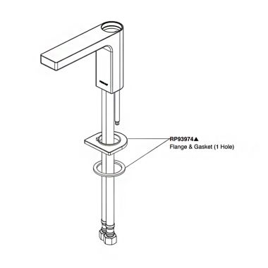 Click here to see Peerless RP93974 Peerless Replacement Part Chrome Flange and Gasket- RP93974 