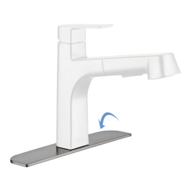 Click here to see Peerless RP93991SS Peerless Stainless 10in Escutcheon, Base Plate, and Mounting Nut - RP93991SS