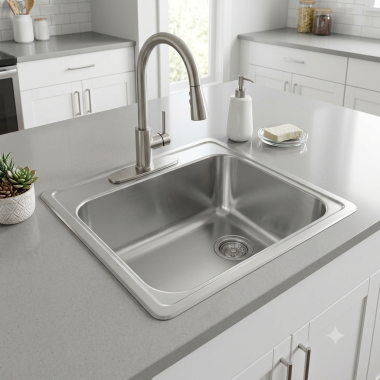 Click here to see Elkay PSRADQ191955R0 Elkay PSRADQ191955R0 Gourmet (Pacemaker) Stainless Steel Single Bowl Sink