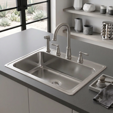 Click here to see Elkay LRSQ33220 Elkay LRSQ33220 Gourmet Single Bowl Sink