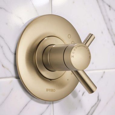 Click here to see  T60075-GL Brizo Odin TempAssure Thermostatic Two-Handle Valve Trim, Brilliance Luxe Gold - T60075-GL