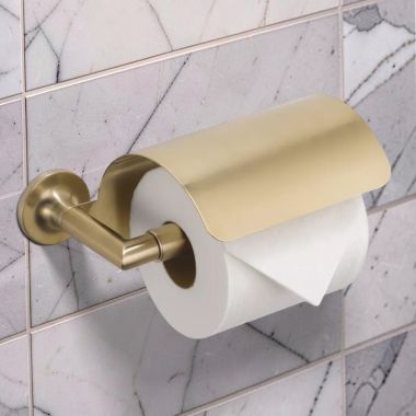 Click here to see  695075-GL Brizo Odin Toilet Paper Holder with Cover, Brilliance Luxe Gold - 695075-GL