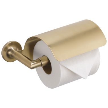 Click here to see Brizo 695075-GL Brizo Odin Toilet Paper Holder with Cover, Brilliance Luxe Gold - 695075-GL