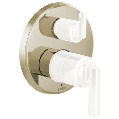Click here to see Brizo RP100432PN Brizo Levoir 3 Function Escutcheon Assembly and Valve Seal, Brilliance Polished Nickel - RP100432PN