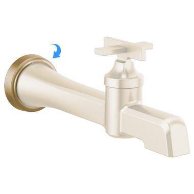 Click here to see Brizo RP100209GL Brizo Levoir Wall-Mount Lavatory Faucet Escutcheon and O-Ring, Brilliance Luxe Gold - RP100209GL