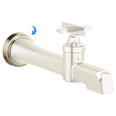 Click here to see Brizo RP100209PN Brizo Levoir Wall-Mount Lavatory Faucet Escutcheon and O-Ring, Brilliance Polished Nickel - RP100209PN