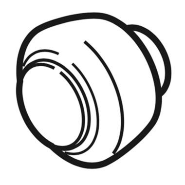 Click here to see Brizo RP81045GL Brizo RP81045GL Rook T70161-GL Finial - Luxe Gold