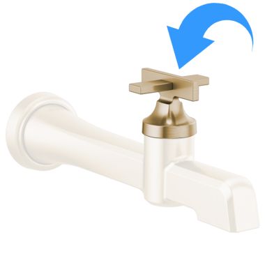 Click here to see Brizo RP100208GL Brizo Levoir Wall Mount Lavatory Faucet Cross Handle Kit, Brilliance Luxe Gold - RP100208GL
