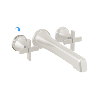 Click here to see Brizo RP100450NK Brizo Levoir Escutcheon  and Gasket for Wall-Mounted Tub Filler, Brilliance Luxe Nickel - RP100450NK