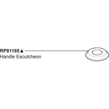 Click here to see Brizo RP81185GL Brizo RP81185GL Rook Handle Escutcheon - Luxe Gold