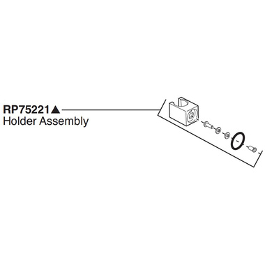 Click here to see Brizo RP75218SL Brizo RP75218SL Odin Handshower Holder Assembly - Luxe Steel