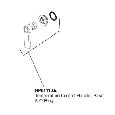 Click here to see Brizo RP81116GL Brizo RP81116GL Screw, Temperature Knob Assembly & O-ring  -  Luxe Gold