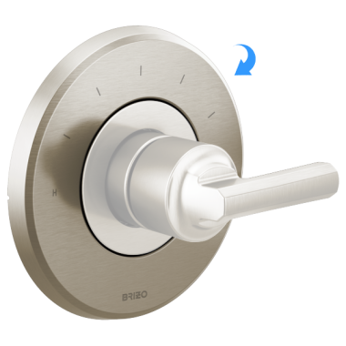 Click here to see Brizo RP100434NK Brizo Levoir Sensori Escutcheon for T66T098-LHP Thermostatic Valve Trim, Brilliance Luxe Nickel - RP100434NK