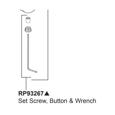 Click here to see Brizo RP93267GL Brizo RP93267GL Set Screw, Button, and Wrench in Luxe Gold