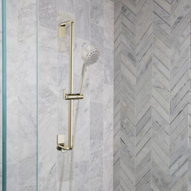 Click here to see Brizo RP100435PN Brizo Levoir Slide Bar Assembly with Adjustable Handshower Holder, Brilliance Polished Nickel - RP100435PN