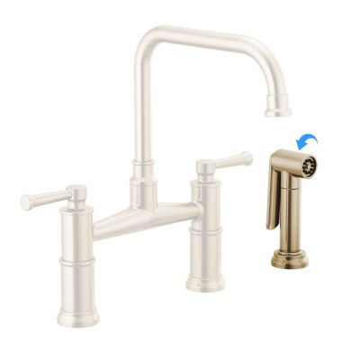 Click here to see Brizo RP100063GL Brizo Artesso Side Spray and Hose Assembly, Brilliance Luxe Gold - RP100063GL