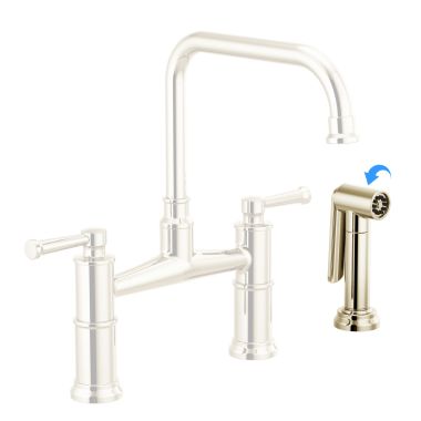 Click here to see Brizo RP100063PN Brizo Artesso Side Spray and Hose Assembly, Brilliance Polished Nickel - RP100063PN