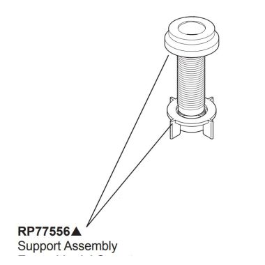 Click here to see Brizo RP77556GL Brizo RP77556GL Artesso Support Assembly - Luxe Gold