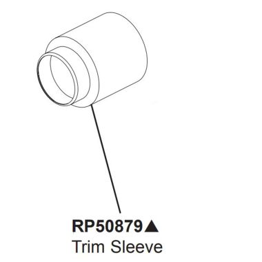 Click here to see Brizo RP50879SL Brizo Tub and Shower Trim Sleeve, Brilliace Luxe Steel - RP50879SL