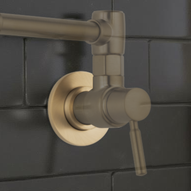 Click here to see Brizo RP61197GL Brizo Traditional Wall Mount Pot Filler Mounting Kit, Brilliance Luxe Gold - RP61197GL