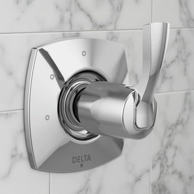 Click here to see Delta T11876 Delta Stryke Diverter Trim With Three Function, Single Lever Handle, ADA, Chrome - T11876