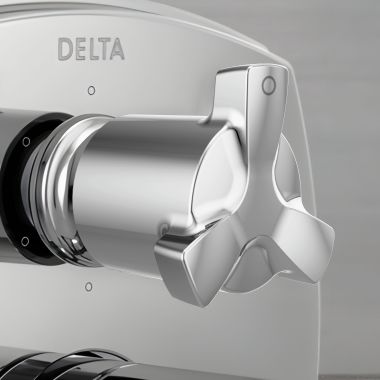 Click here to see Delta H560 Delta Stryke Helo Spoke Diverter Handle Kit for Delta Stryke Integrated Diverter Valves, ADA, Chrome - H560
