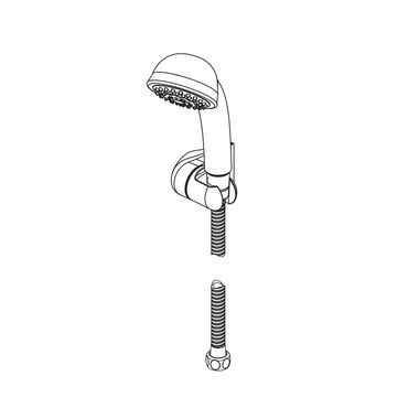 Click here to see Delta S650-JP Delta Three-Function Touch-Clean Hand Shower with Holder and 59in Flexible Stainless Steel Hose, Chrome - S650-JP