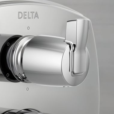 Click here to see Delta H559 Delta Stryke Lever Handle Kit with Set Screw and Allen Wrench for Delta Stryke Integrated Diverter Valves, ADA, Chrome - H559