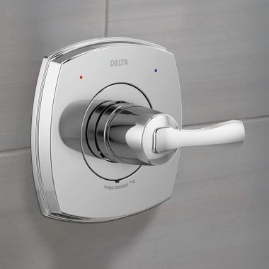 Click here to see Delta T14076 Delta Stryke Monitor 14 Series Valve Trim, Lever Handle, Polished Chrome - T14076