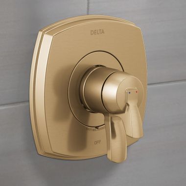 Click here to see Delta T17076-CZ Delta Stryke Monitor 17 Series Two-Handle Valve Trim, Lever Handles, Champagne Bronze - T17076-CZ