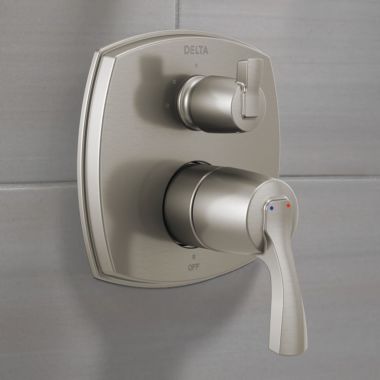 Click here to see Delta T24876-SSLHP Delta Stryke Monitor 14 Series Valve Trim w/ 3-Function Diverter, Less Handle, Stainless Steel - T24876-SSLHP