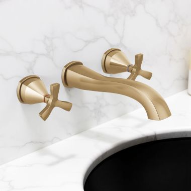 Click here to see Delta T35766LF-CZWL Delta Stryke Wall-Mount Lavatory Faucet for 8