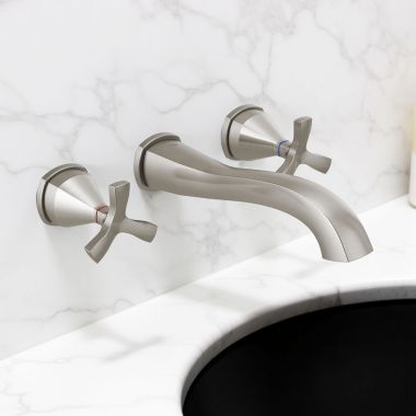 Click here to see Delta T35766LF-SSWL Delta Stryke Wall-Mount Lavatory Faucet for 8