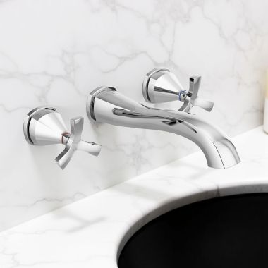 Click here to see Delta T35766LF-WL Delta Stryke Wall-Mount Lavatory Faucet for 8