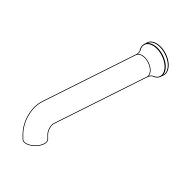 Click here to see Delta RP100454PN Delta Trinsic 12in Polished Nickel Spout for T5759-PNWL Contemporary Wall-Mount Tub Filler - RP100454PN