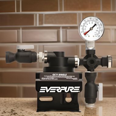 Click here to see Nu Calgon 4621-01 Nu-Calgon Everpure QC7I Single Head Filter Head For Everpure Replacement Cartridges - 4621-01