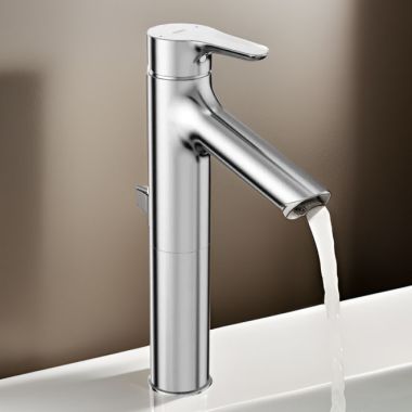 Click here to see Toto TLS01304U#CP TOTO LB Single-Handle Semi-Vessel Bathroom Sink Faucet with COMFORT GLIDE Technology, Brass, 1.2 GPM, Polished Chrome - TLS01304U#CP