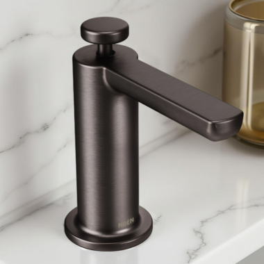 Click here to see Moen S3947BLS Moen Modern Kitchen Soap/Lotion Dispenser, 18oz, Black Stainless - S3947BLS