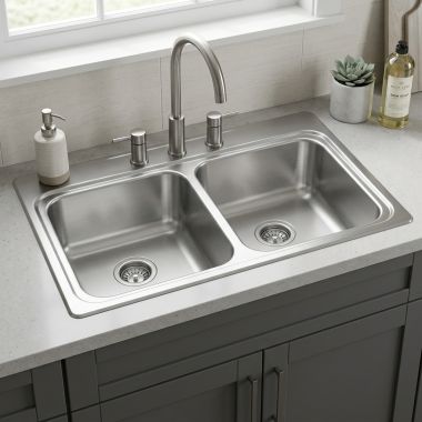 Click here to see ELKAY RESIDENTIAL LRAD3322653 Elkay LRAD3322653 Lustertone Classic 33