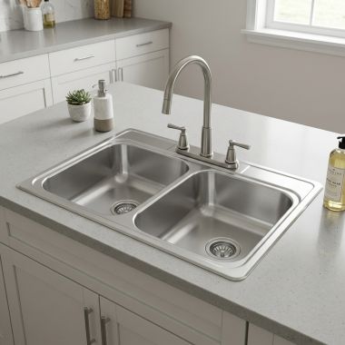 Click here to see ELKAY RESIDENTIAL LRAD3322603 Elkay LRAD3322603 Lustertone Classic 33